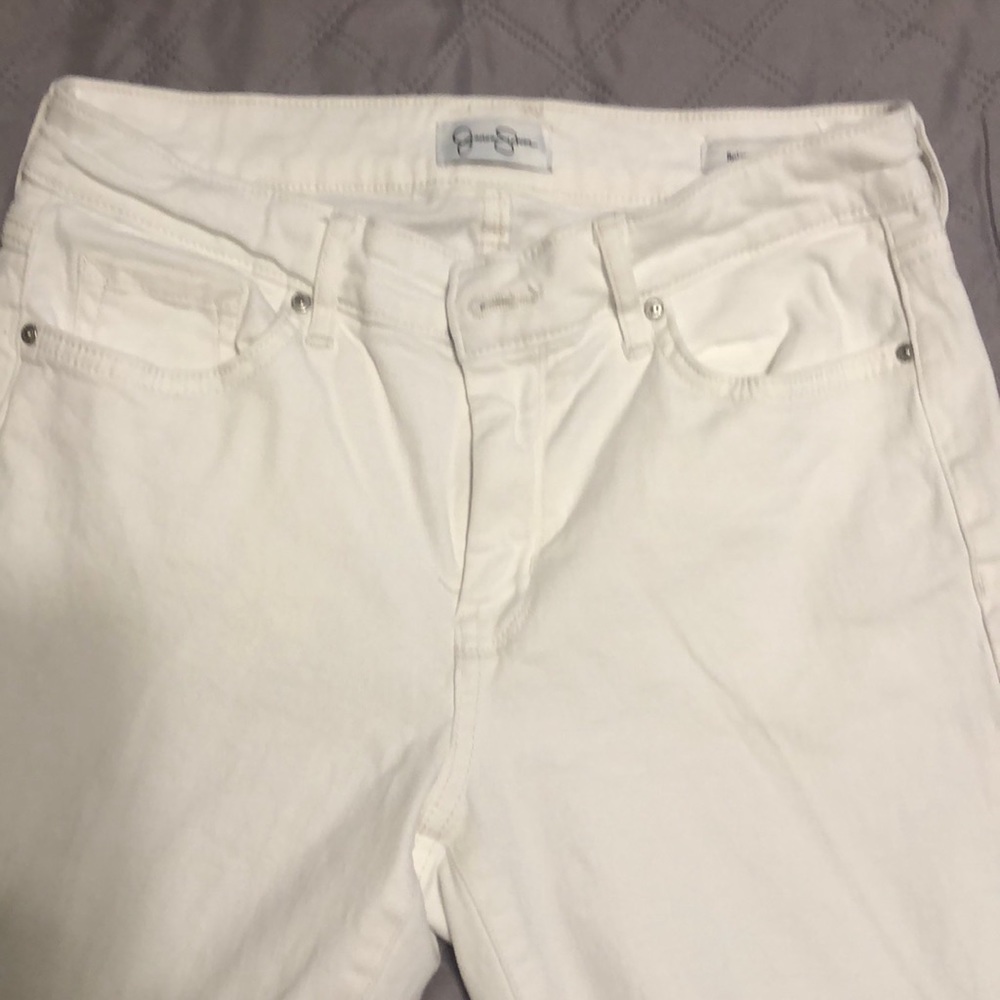 Jessica Simpson white jeans